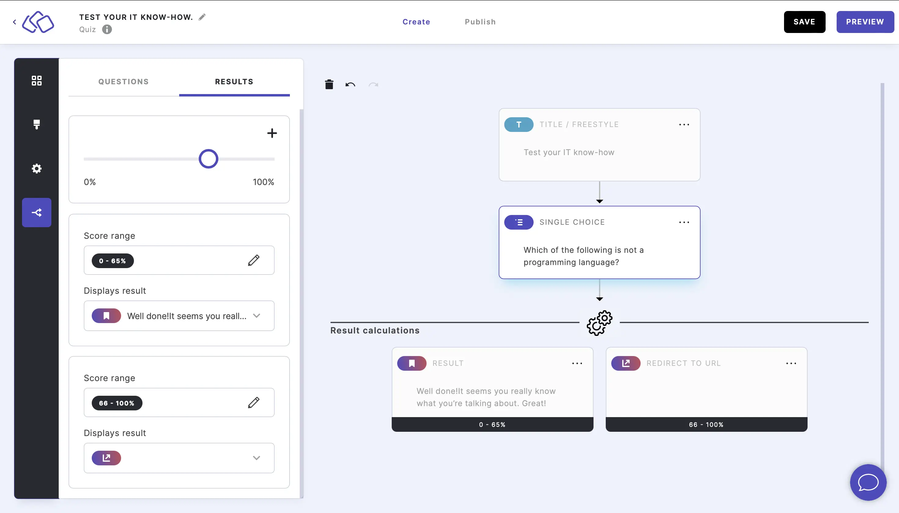 assign results automatically